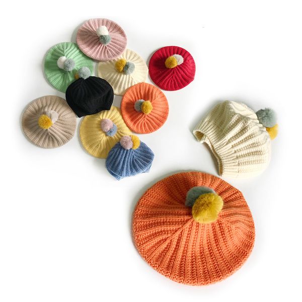 nol 2020 bret pour enfants automne hiver mode casquettes vintage-couleur boule de fourrure artiste bb mignon couleur unie tricot chapea, Yellow
nol 2020 bret pour enfants automne hiver mode casquettes vintage-couleur boule de fourrure artiste bb mignon couleur unie tricot chapea, Yellow