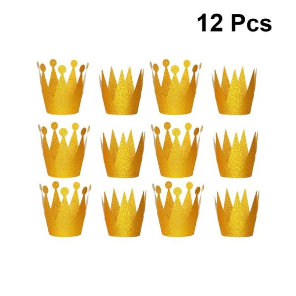 party hats 12pcs crown shaped accessories hat hair for celebration with 5m rope (golden, prince pattern + pri
party hats 12pcs crown shaped accessories hat hair for celebration with 5m rope (golden, prince pattern + pri