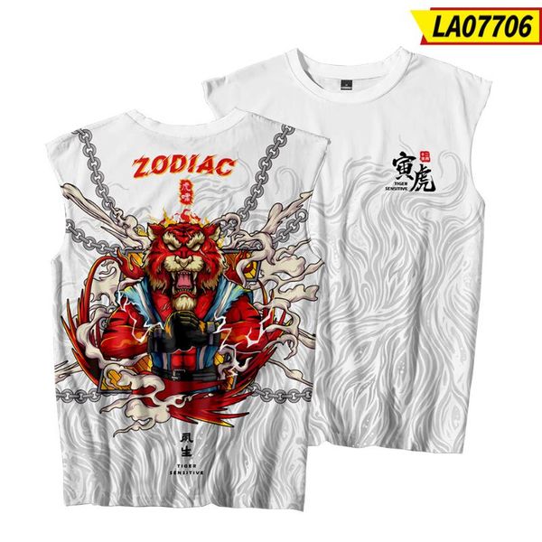 men' tank couple women men tiger samurai printed loose female male streetwear sports tanks tee costumes casual mesh vest, White;black
men' tank couple women men tiger samurai printed loose female male streetwear sports tanks tee costumes casual mesh vest, White;black