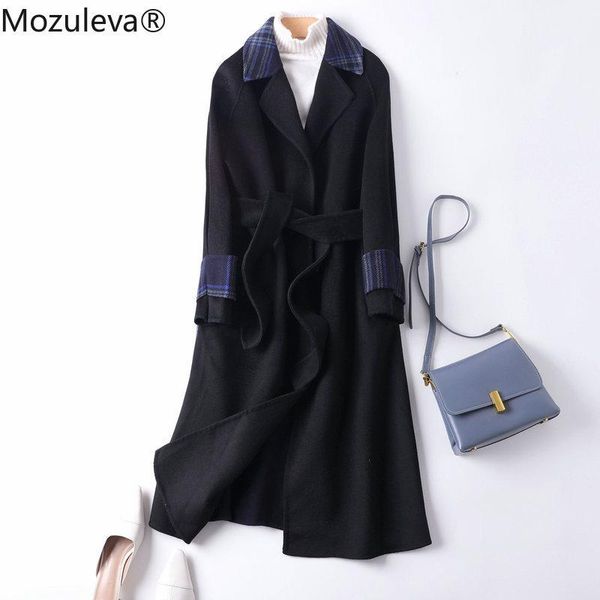 women's wool & blends mozuleva double sided cashmere coat women autumn winter japanese style loose long woolen contrast color outwear, Black
women's wool & blends mozuleva double sided cashmere coat women autumn winter japanese style loose long woolen contrast color outwear, Black