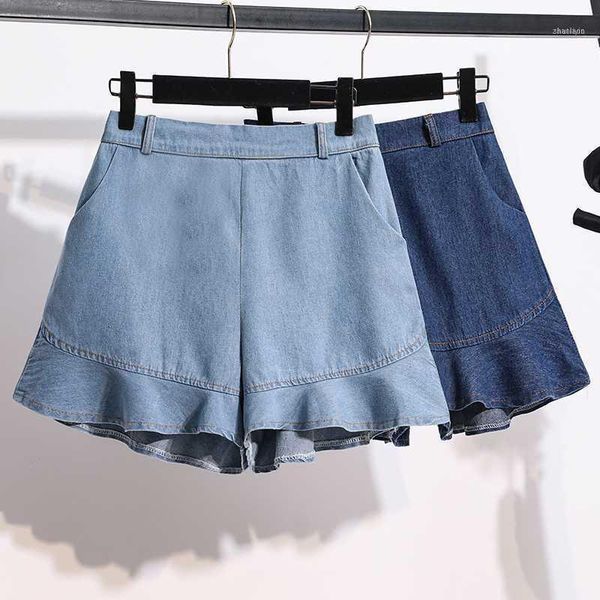 japan style wide leg jeans shorts ruffles large size women high waist denim plus s-5xl1, White;black
japan style wide leg jeans shorts ruffles large size women high waist denim plus s-5xl1, White;black