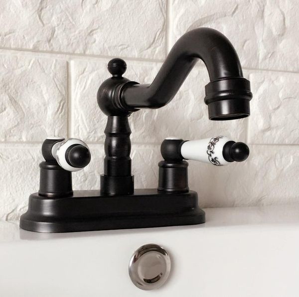 bathroom sink faucets 4" 2 hole deck-mount oil rubbed brass two handle kitchen basin faucet cold mixer taps swivel spout 360' dhg0
bathroom sink faucets 4" 2 hole deck-mount oil rubbed brass two handle kitchen basin faucet cold mixer taps swivel spout 360' dhg0