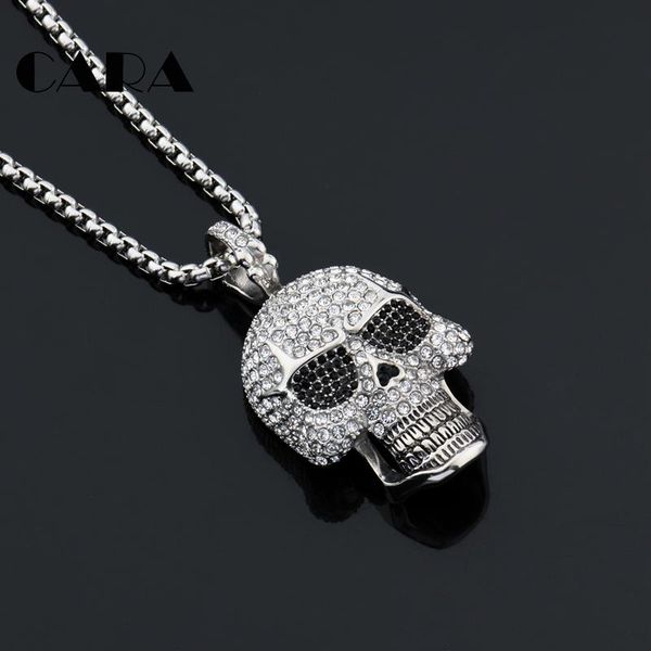 pendant necklaces 2021 bling iced out full rhinestones skull necklace 316l stainless steel men hip hop jewelry cagf0428, Silver
pendant necklaces 2021 bling iced out full rhinestones skull necklace 316l stainless steel men hip hop jewelry cagf0428, Silver