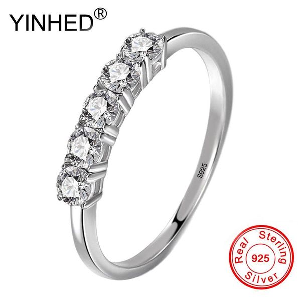 cluster rings yinhed small simple fashion finger ring solid 925 silver 5pcs 0.1ct cz diamond wedding engagement jewelry for women zr716, Golden;silver
cluster rings yinhed small simple fashion finger ring solid 925 silver 5pcs 0.1ct cz diamond wedding engagement jewelry for women zr716, Golden;silver