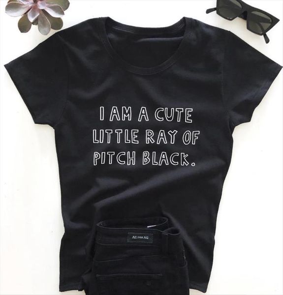 i am a cute little women t shirts ray of black cotton casual funny shirt for lady girl tee, White
i am a cute little women t shirts ray of black cotton casual funny shirt for lady girl tee, White