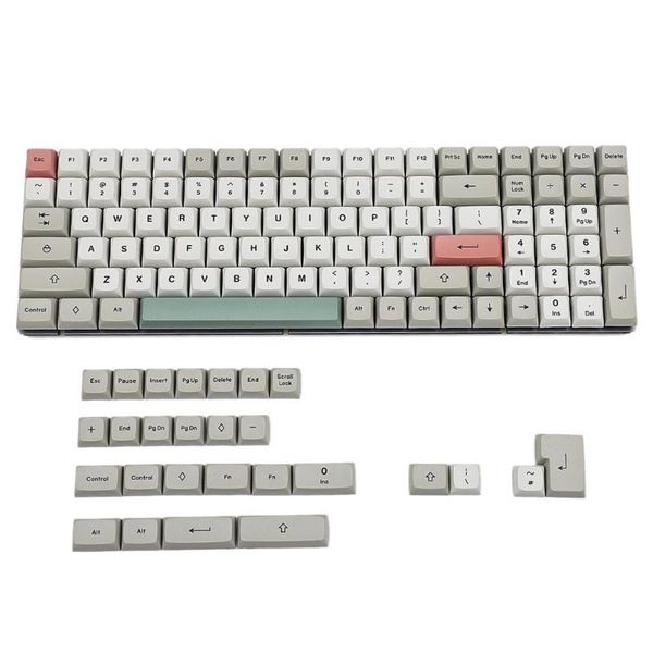 keyboards grey white color 128 keys xda profile keycaps for cherry mx switch mechanical gaming keyboard 1.2mm thick sublimation pbt keycap
keyboards grey white color 128 keys xda profile keycaps for cherry mx switch mechanical gaming keyboard 1.2mm thick sublimation pbt keycap