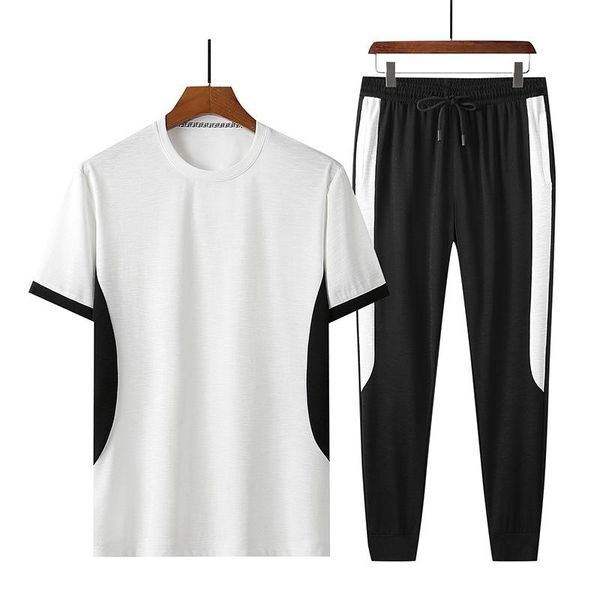 men's tracksuits sports suit summer short sleeve two piece set tracksuit casual large size thin breathable cozy men, Gray
men's tracksuits sports suit summer short sleeve two piece set tracksuit casual large size thin breathable cozy men, Gray