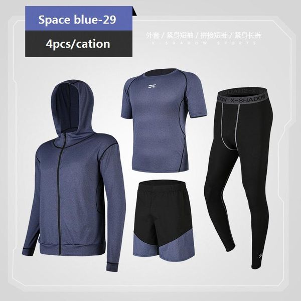 men's tracksuits 4pcs tracksuit gym fitness compression sports suit clothes running jogging sport wear exercise workout tights quick dr, Gray
men's tracksuits 4pcs tracksuit gym fitness compression sports suit clothes running jogging sport wear exercise workout tights quick dr, Gray