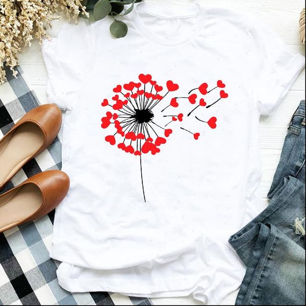 women lady sweet love dandelion trend valentine 90s floral print t tee womens tshirt female shirt clothes graphic t shirt, White
women lady sweet love dandelion trend valentine 90s floral print t tee womens tshirt female shirt clothes graphic t shirt, White