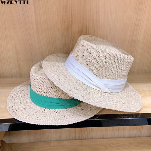 2021 new cute flat straw summer women trip caps leisure ribbon band beach sun hats beige breathable fashion girl hat muxc, Blue;gray
2021 new cute flat straw summer women trip caps leisure ribbon band beach sun hats beige breathable fashion girl hat muxc, Blue;gray