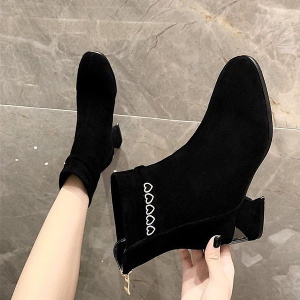 boots footwear fashion women ankle med heels ladies shoes autumn pumps zipper seude female nice woman, Black
boots footwear fashion women ankle med heels ladies shoes autumn pumps zipper seude female nice woman, Black