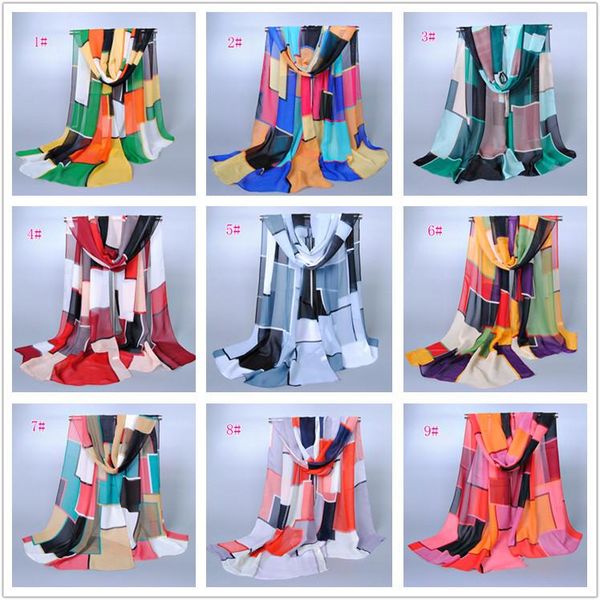 scarves fashion silk scarf beach chiffon printed geometric long for women wraps shawls head band stole 160x50cm 1pc retail, Blue;gray
scarves fashion silk scarf beach chiffon printed geometric long for women wraps shawls head band stole 160x50cm 1pc retail, Blue;gray