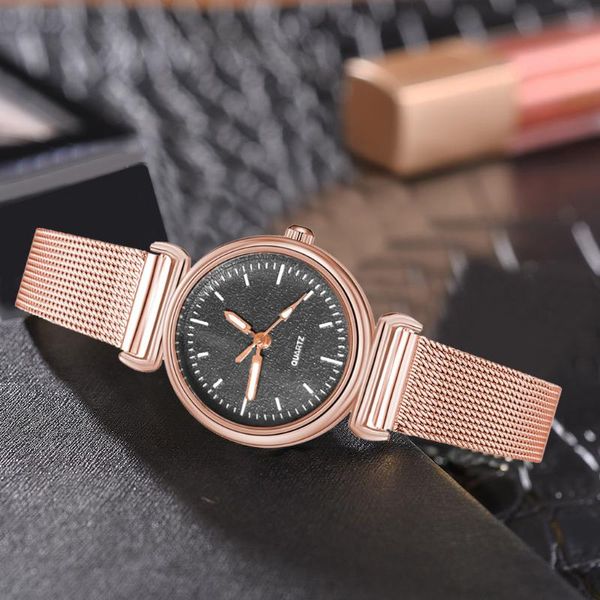 wristwatches vansvar women's casual quartz watch round glass mesh band frosted dial analog luxury wrist, Slivery;brown
wristwatches vansvar women's casual quartz watch round glass mesh band frosted dial analog luxury wrist, Slivery;brown