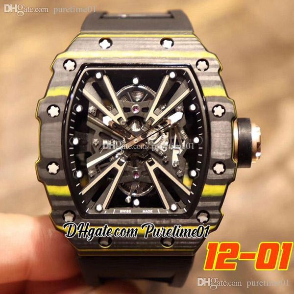black yellow carbon fiber miyota automatic mens watch skeleton dial rubber strap super edition puretime01 1201a1, Slivery;brown
black yellow carbon fiber miyota automatic mens watch skeleton dial rubber strap super edition puretime01 1201a1, Slivery;brown
