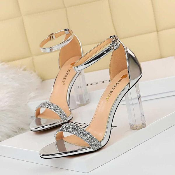 dress shoes nightclub summer heels high rhinestone woman transparent heeled women's sequin sandals buckle open toe g322-2, Black
dress shoes nightclub summer heels high rhinestone woman transparent heeled women's sequin sandals buckle open toe g322-2, Black