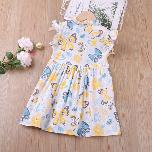 new good quality factory price fashion selling childrens korean sleeveless rainbow butterfly pattern a-line dress, Red;yellow
new good quality factory price fashion selling childrens korean sleeveless rainbow butterfly pattern a-line dress, Red;yellow