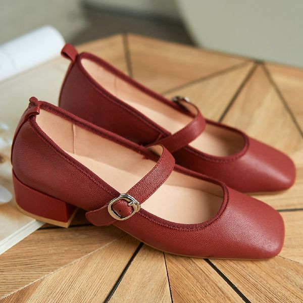 womens genuine leather metal buckle bordered slip-on mary jane flats square toe leisure soft comfortable student style shoes, Black
womens genuine leather metal buckle bordered slip-on mary jane flats square toe leisure soft comfortable student style shoes, Black
