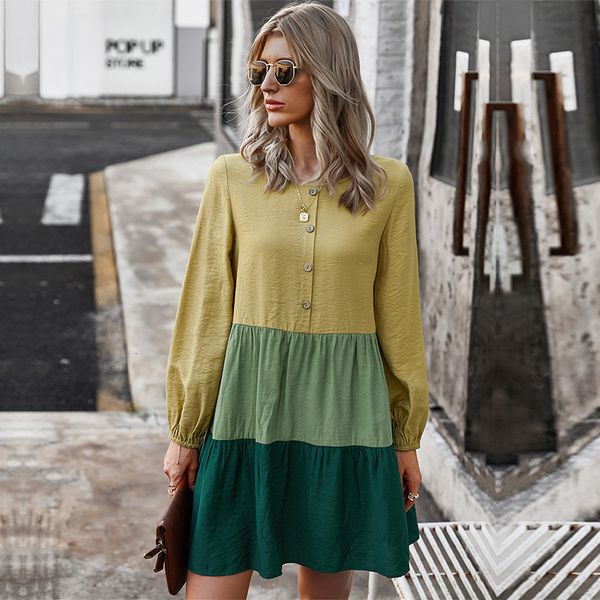 spring new patchwork casual full sleeve o neck button simple for women 2021 summer z89t, Black;gray
spring new patchwork casual full sleeve o neck button simple for women 2021 summer z89t, Black;gray