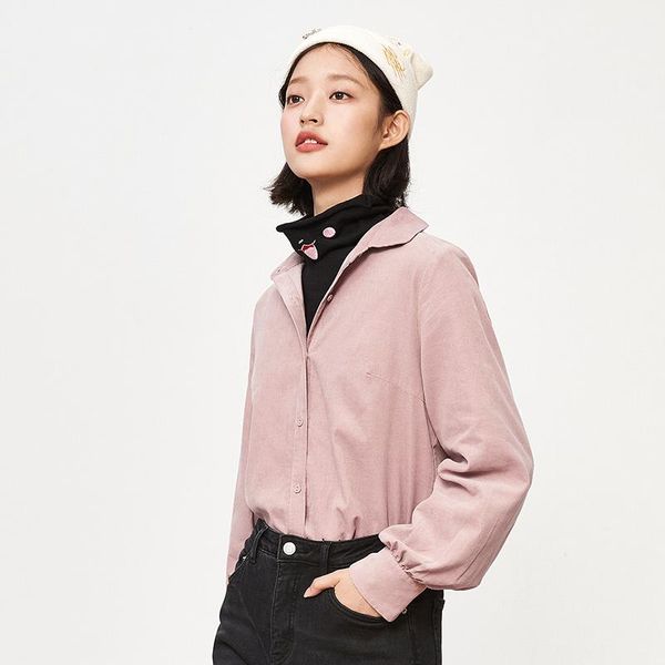 women's blouses & shirts semir women blouse autumn and winter 2021 style wood ear doll collar shirt white corduroy
women's blouses & shirts semir women blouse autumn and winter 2021 style wood ear doll collar shirt white corduroy