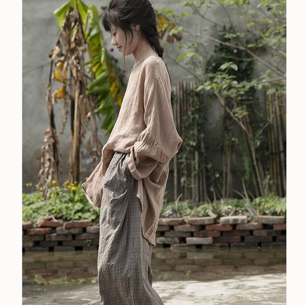 ethnic clothing trend women's pants japanese style loose comfort trousers solid color chinese traditional cotton linen mid waist slacks, Red
ethnic clothing trend women's pants japanese style loose comfort trousers solid color chinese traditional cotton linen mid waist slacks, Red