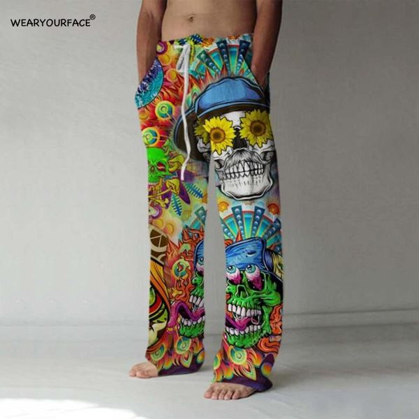 men's pants flowers skull 3d all over print full length wide leg hipster fashion streetwear oversize sweatpants men clothing, Black
men's pants flowers skull 3d all over print full length wide leg hipster fashion streetwear oversize sweatpants men clothing, Black
