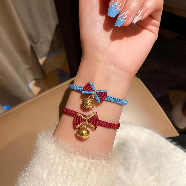 charm bracelets handmade adjustable woven bracelet bowknot red blue rope princess bell pendant hand gift for girl women, Golden;silver
charm bracelets handmade adjustable woven bracelet bowknot red blue rope princess bell pendant hand gift for girl women, Golden;silver