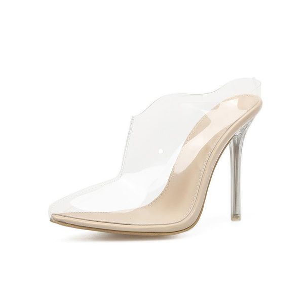sandals heel all-match shoes sharp crystal woman, Black 
sandals heel all-match shoes sharp crystal woman, Black