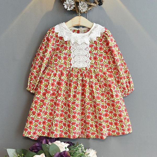 girl's dresses spring autumn kids girls printing for princess 2-6years old baby girl floral dress long sleeve, Red;yellow
girl's dresses spring autumn kids girls printing for princess 2-6years old baby girl floral dress long sleeve, Red;yellow