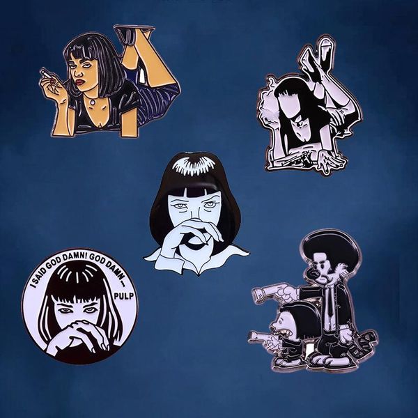 pins, brooches pulp fiction mia wallace quentin tarantino film brooch uma thurman 90s classic movie badge, Gray
pins, brooches pulp fiction mia wallace quentin tarantino film brooch uma thurman 90s classic movie badge, Gray