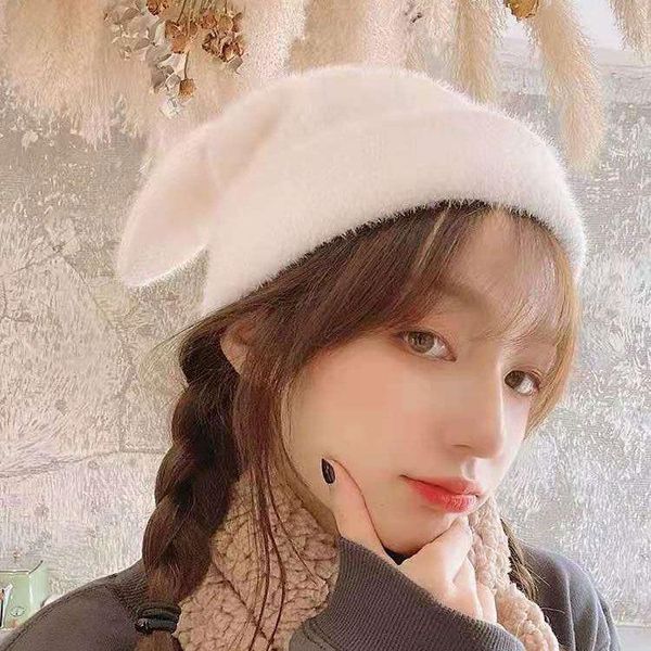 beanie/skull caps draping ears fur hat women autumn and winter knitted wool warm korean version of japanese present, Blue;gray
beanie/skull caps draping ears fur hat women autumn and winter knitted wool warm korean version of japanese present, Blue;gray