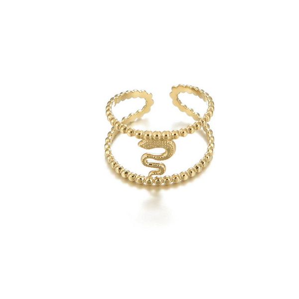 cluster rings statement gold color stainless steel snake for women double layer hollow opening finger ring jewelry gift, Golden;silver
cluster rings statement gold color stainless steel snake for women double layer hollow opening finger ring jewelry gift, Golden;silver