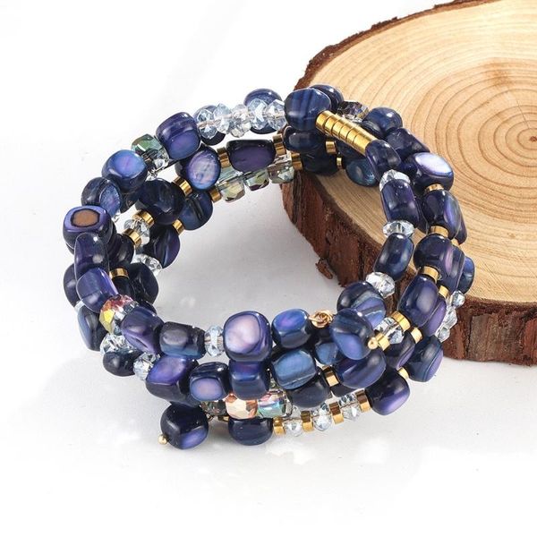 beaded, strands gojomem bohemia hand-made shell beaded bracelets purple crystal beads multi-layer bracelet for women girl fashion jewelry, Black
beaded, strands gojomem bohemia hand-made shell beaded bracelets purple crystal beads multi-layer bracelet for women girl fashion jewelry, Black