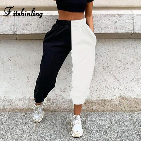 women's pants & capris fitshinling patchwork casual women fashion slim black white athleisure jogger bottoms wear autumn winter pant fe
women's pants & capris fitshinling patchwork casual women fashion slim black white athleisure jogger bottoms wear autumn winter pant fe