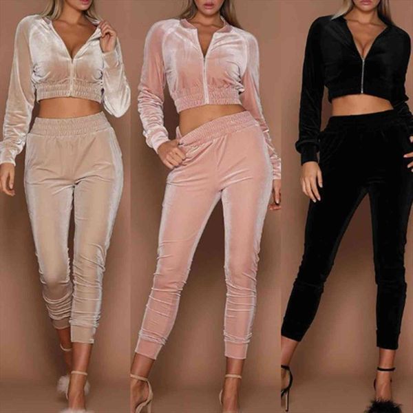2pcs set tracksuit zipper womens pants two piece hoodies sweatshirt casual loose velvet sports jogging suit outfits, White
2pcs set tracksuit zipper womens pants two piece hoodies sweatshirt casual loose velvet sports jogging suit outfits, White