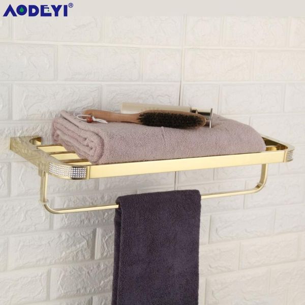 towel racks aodeyi rack double-deck czech crystal bath shelf gold or chrome holder 18-012
towel racks aodeyi rack double-deck czech crystal bath shelf gold or chrome holder 18-012