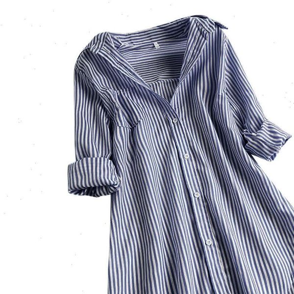 casual blouse women chic stripe long sleeve turn down collar button loose shirts plus size solid blousshirt 722, White
casual blouse women chic stripe long sleeve turn down collar button loose shirts plus size solid blousshirt 722, White