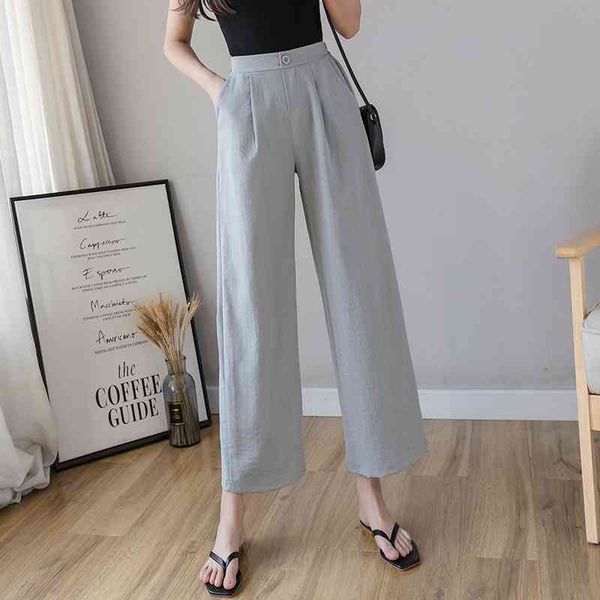 plus size summer cotton and linen women's pants high waist button wide leg women vintage female trouses pockets 210603, Black;white
plus size summer cotton and linen women's pants high waist button wide leg women vintage female trouses pockets 210603, Black;white