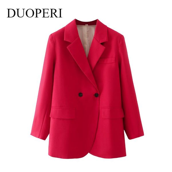 women's suits & blazers duoperi women office lady fashion double breasted blazer coat with pockets long sleeve casual female outerwear, White;black
women's suits & blazers duoperi women office lady fashion double breasted blazer coat with pockets long sleeve casual female outerwear, White;black
