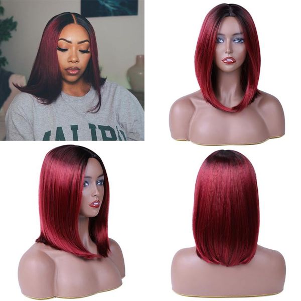 synthetic wigs belle show machine made heat resistant wig straight bob hair style red ombre two tone color cosplay, Black
synthetic wigs belle show machine made heat resistant wig straight bob hair style red ombre two tone color cosplay, Black