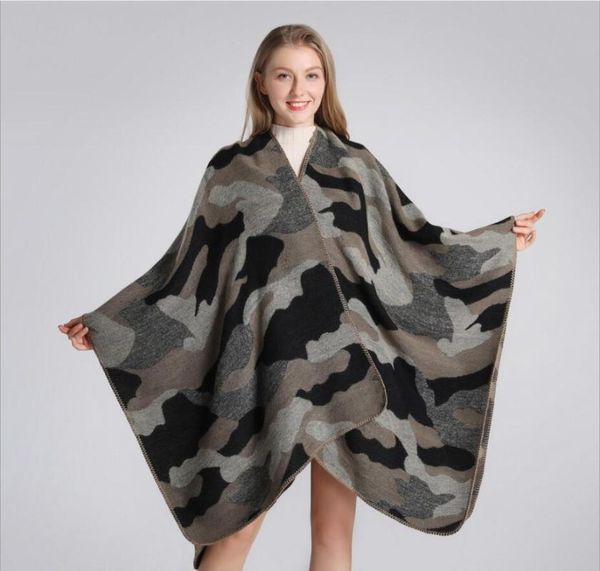 winter warm camouflage ponchos capes for women oversized shawls wraps thick cashmere female bufanda mujer scarves, Blue;gray
winter warm camouflage ponchos capes for women oversized shawls wraps thick cashmere female bufanda mujer scarves, Blue;gray