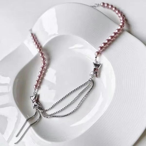 pendant necklaces fashion design pink rhinestones beads necklace for women lades elegant metal bowknot cute pendent choker party jewelry gif, Silver
pendant necklaces fashion design pink rhinestones beads necklace for women lades elegant metal bowknot cute pendent choker party jewelry gif, Silver