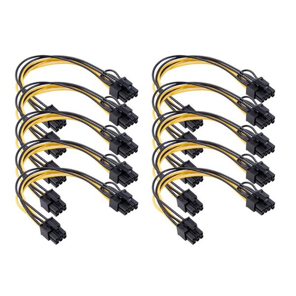 computer cables & connectors 10pcs pci express 6 pin to 8 adapter cable pcie male female graphics video card power inch
computer cables & connectors 10pcs pci express 6 pin to 8 adapter cable pcie male female graphics video card power inch