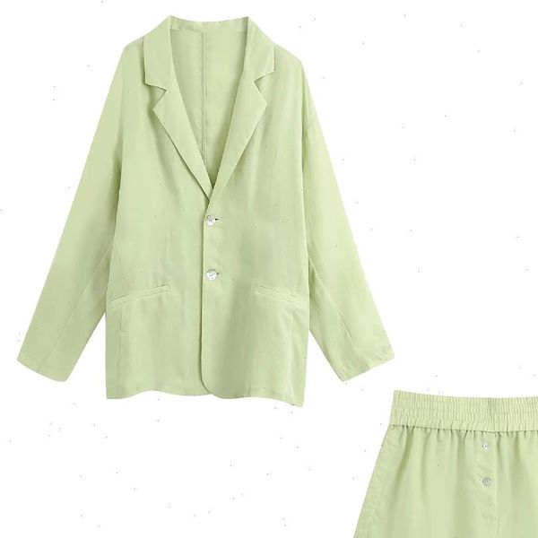 2021 new women two piece set flowing blazer loose fitting amp high waist shorts elastic waistband ensemble femme, Gray
2021 new women two piece set flowing blazer loose fitting amp high waist shorts elastic waistband ensemble femme, Gray