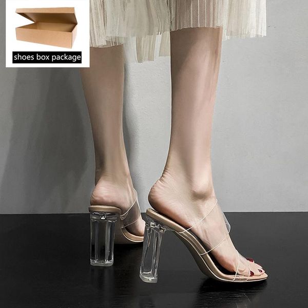sandals slippers women's summer wear crystal heel net red transparent shoes high heels thick women, Black
sandals slippers women's summer wear crystal heel net red transparent shoes high heels thick women, Black