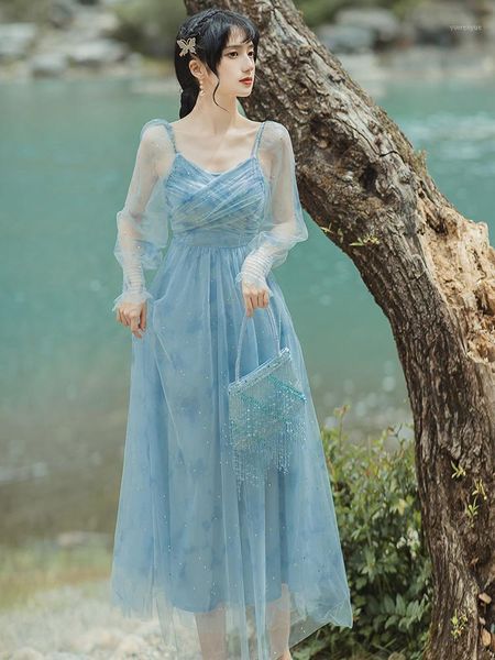 casual dresses ancient ways of autumn fund hubble-bubble sleeve dress blue show thin net veil's temperament is 357, Black;gray
casual dresses ancient ways of autumn fund hubble-bubble sleeve dress blue show thin net veil's temperament is 357, Black;gray