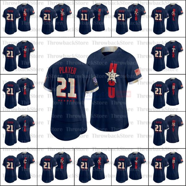 custom 2021 all star game navy flexbase baseball authentic jersey double stitched embroidery men women youth, Blue;black
custom 2021 all star game navy flexbase baseball authentic jersey double stitched embroidery men women youth, Blue;black