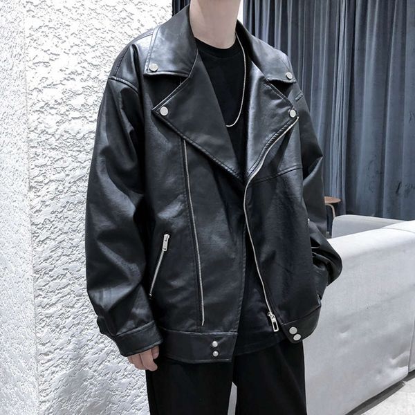 autumn and winter korean fashion jacket, loose casual leather coat, work clothes, locomotive style, street clothes, Black;brown
autumn and winter korean fashion jacket, loose casual leather coat, work clothes, locomotive style, street clothes, Black;brown