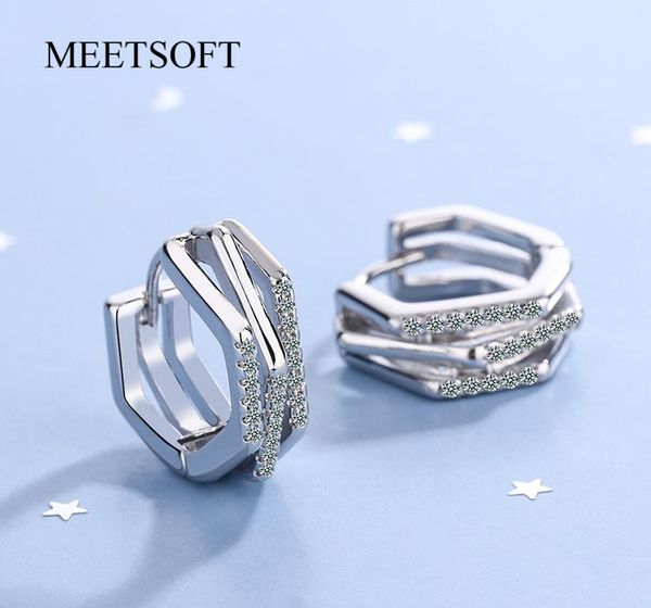 hoop & huggie meetsoft trendy 925 sterling silver minimalist double layer row zircon earrings for women punk fine jewelry drop, Golden;silver
hoop & huggie meetsoft trendy 925 sterling silver minimalist double layer row zircon earrings for women punk fine jewelry drop, Golden;silver