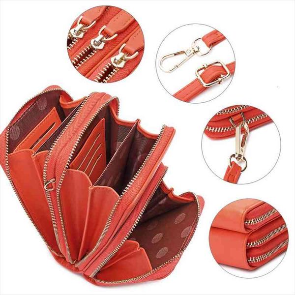 women casual stylish large capacity diagonal package cell phone wallet big card holders clutch shoulder straps bag, Red;black
women casual stylish large capacity diagonal package cell phone wallet big card holders clutch shoulder straps bag, Red;black