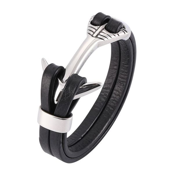 charm bracelets vintage anchor leather bracelet men jewelry double layer wrap stainless steel easy hook buckle male wrist band pw776, Golden;silver
charm bracelets vintage anchor leather bracelet men jewelry double layer wrap stainless steel easy hook buckle male wrist band pw776, Golden;silver